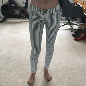 Free People striped skinny jeans